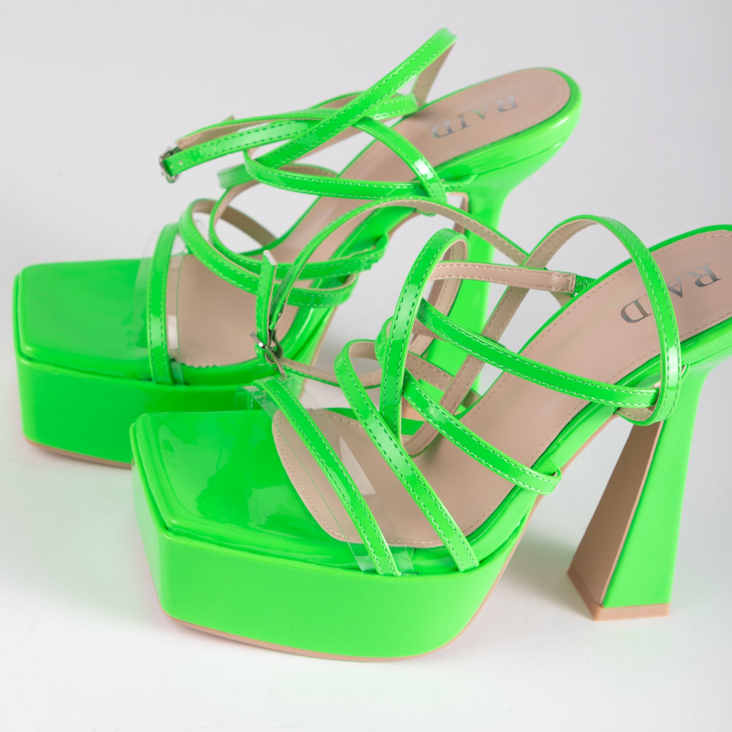 RAID Mishka Platform Heel in Green