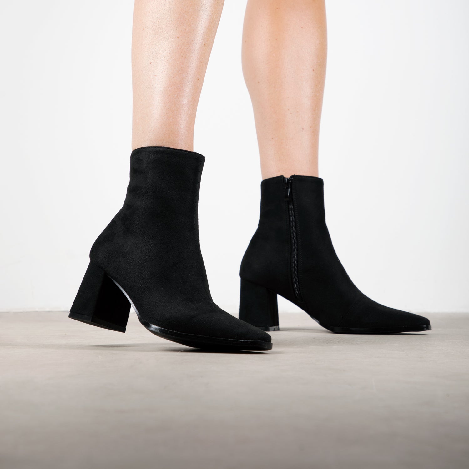 RAID Mollie Ankle Boot in Black Suede