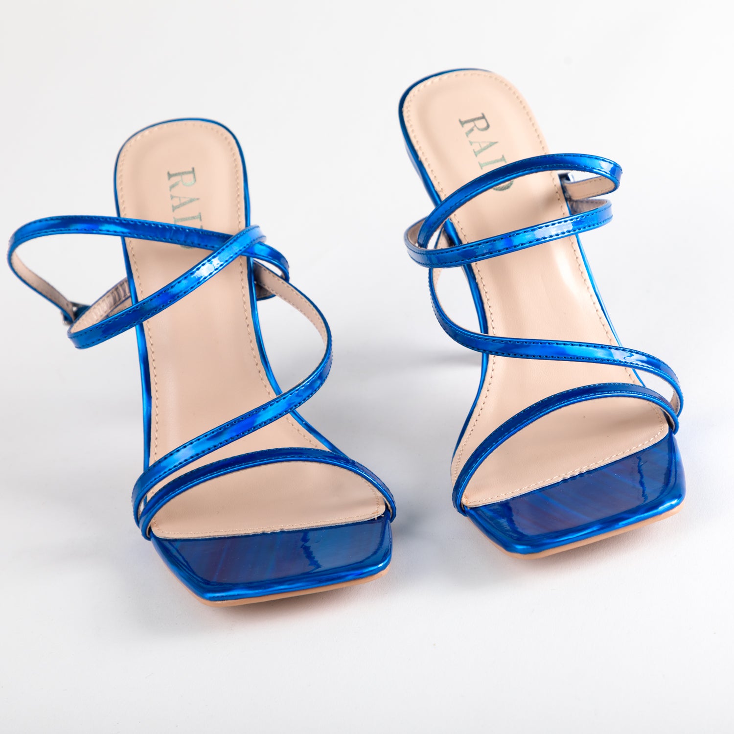 RAID Naveena Strappy Stiletto Heel in Blue