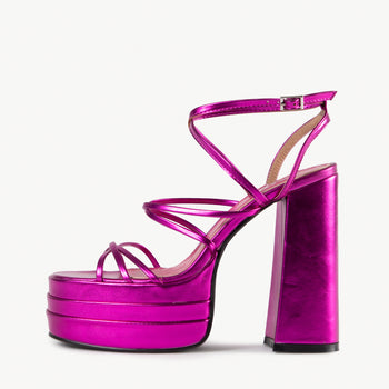 RAID Nobita Platform Heel in Pink