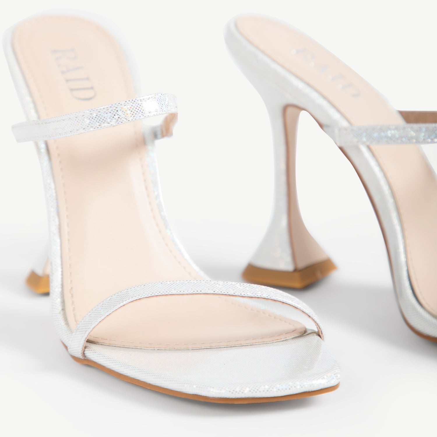 RAID Treesa Heeled Mule in White