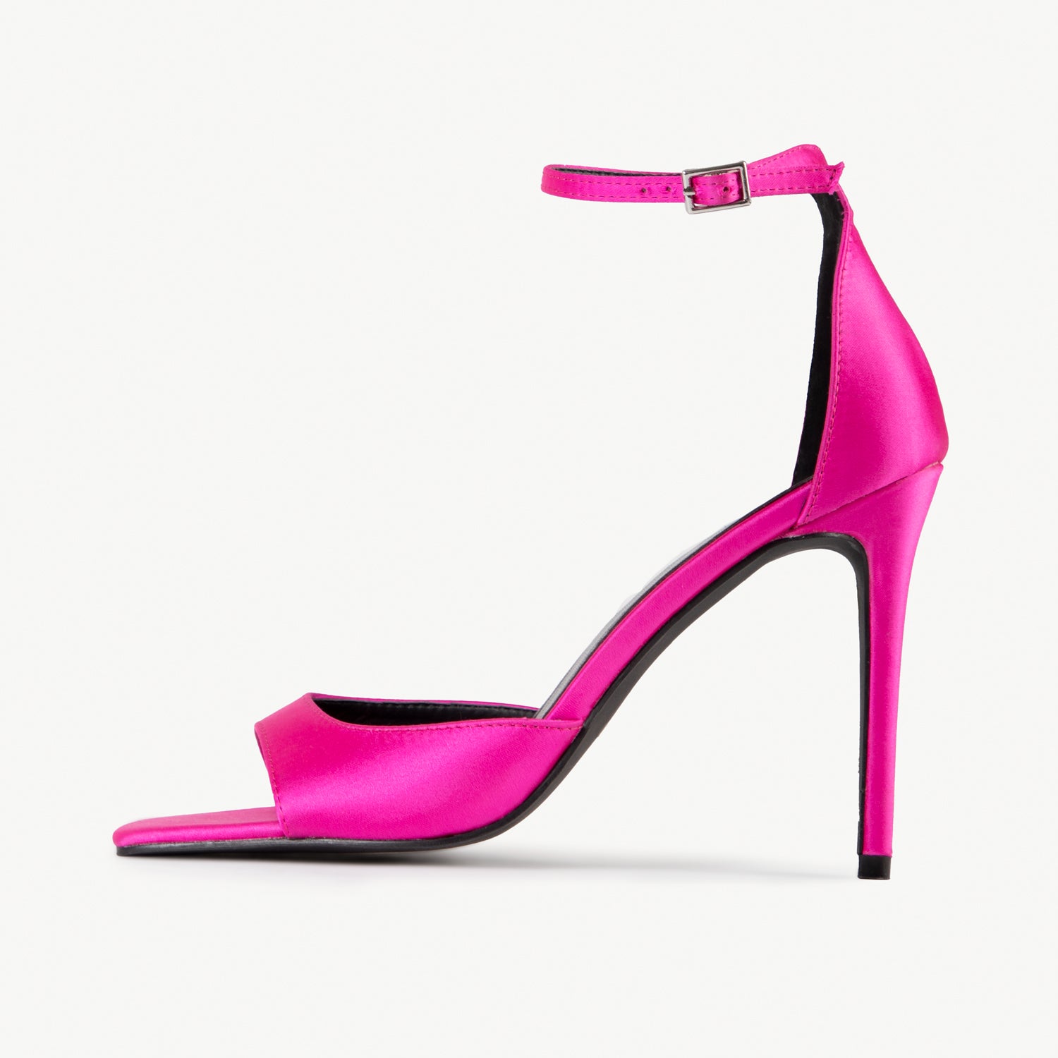 RAID Richa Strappy Heel in Pink Satin