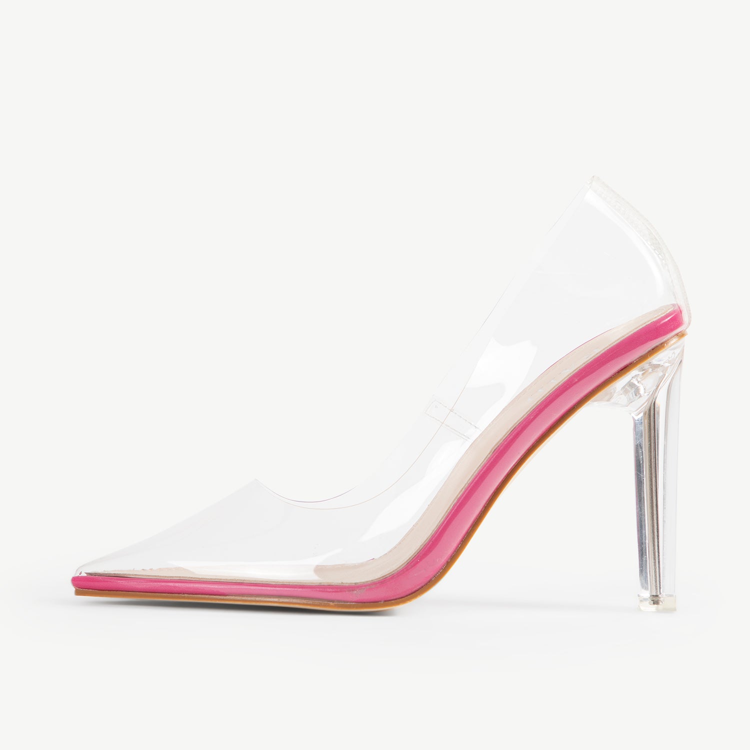 RAID Ridha Perspex Court Shoes In Pink