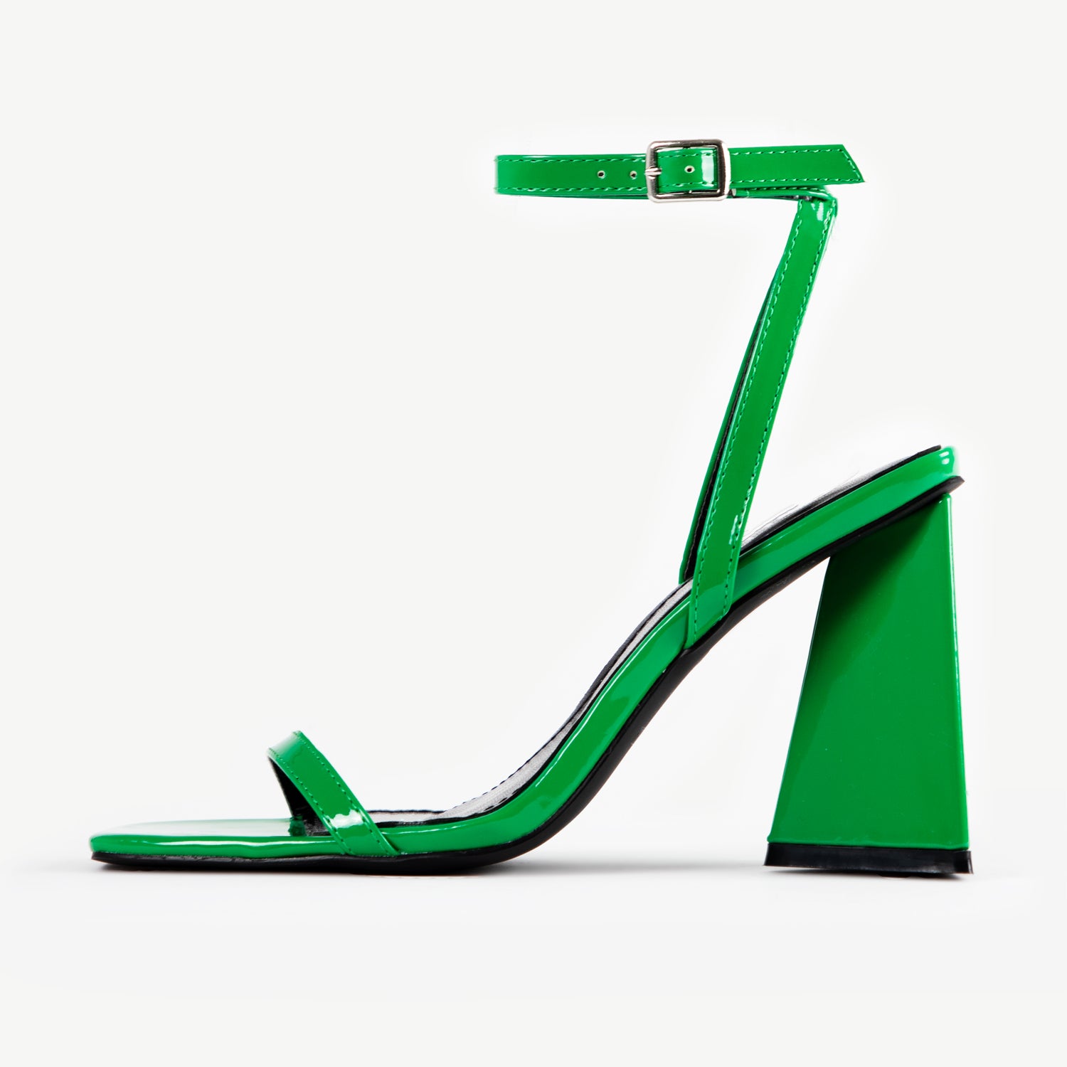 RAID Rubarb Strappy Block Heel in Green