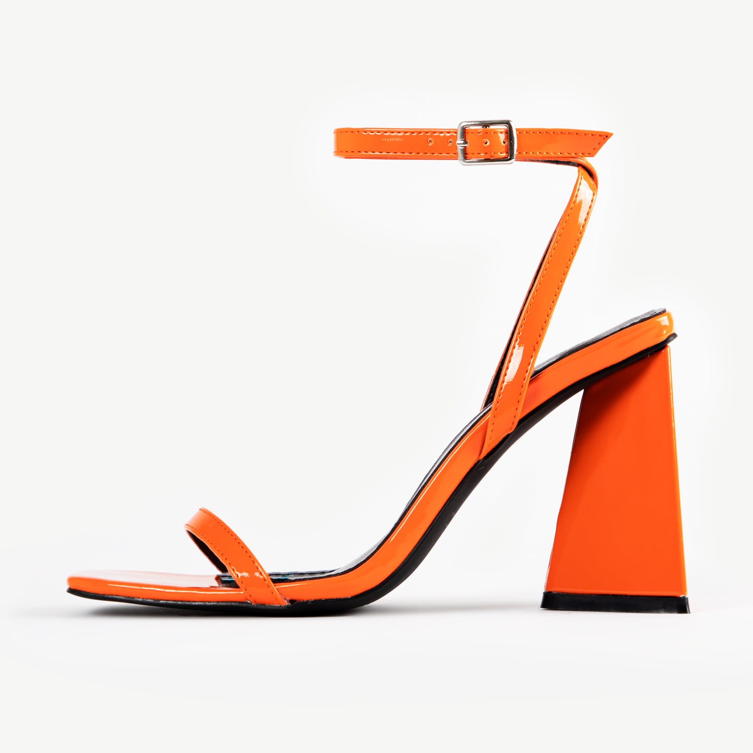 RAID Rubarb Strappy Block Heel in Orange