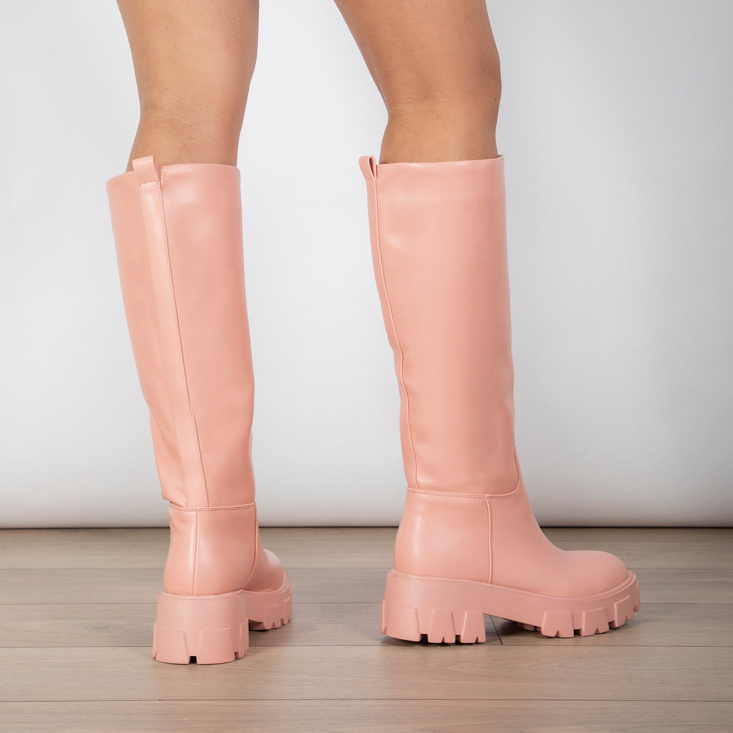 RAID Ryder Chunky Long Boot in Pink