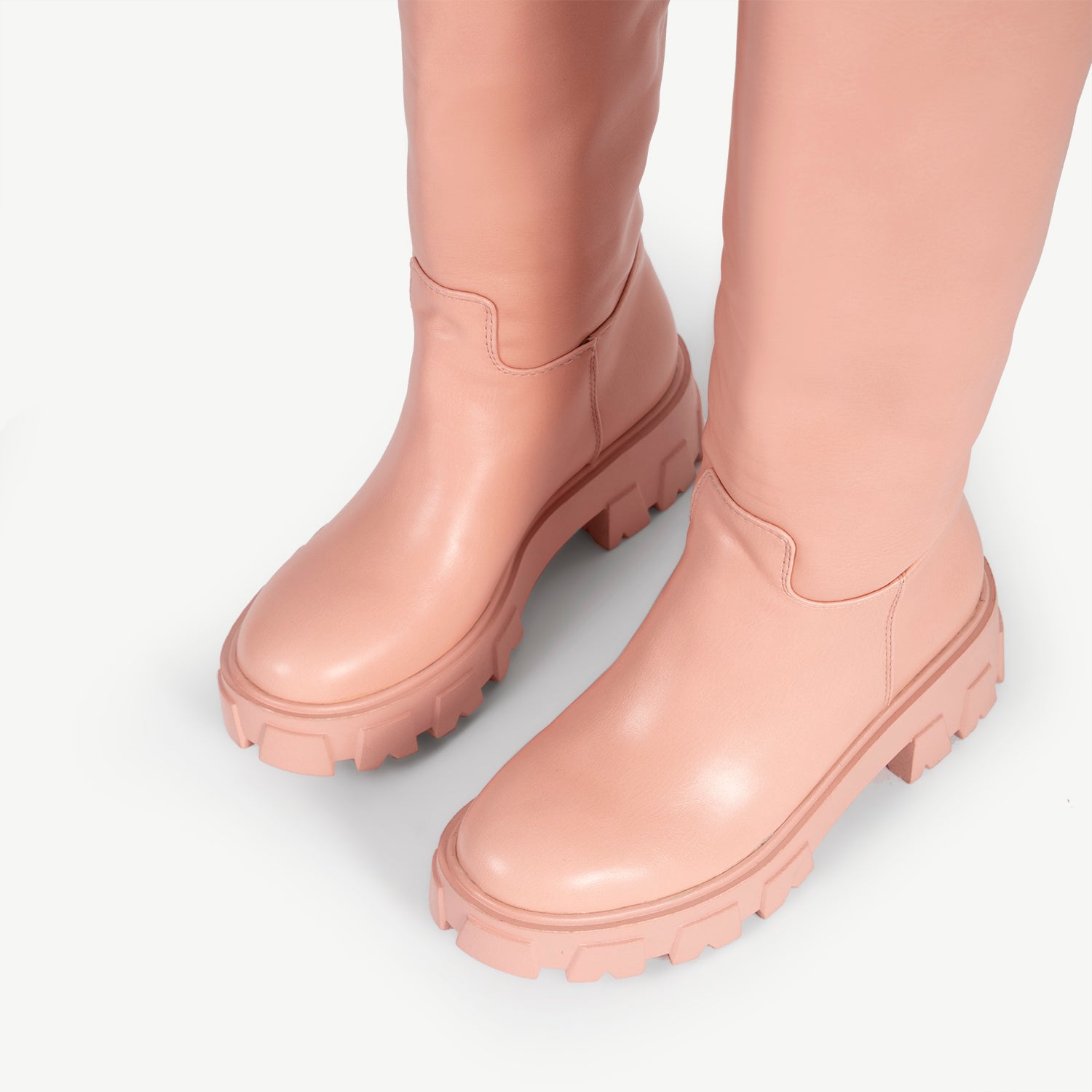 RAID Ryder Chunky Long Boot in Pink