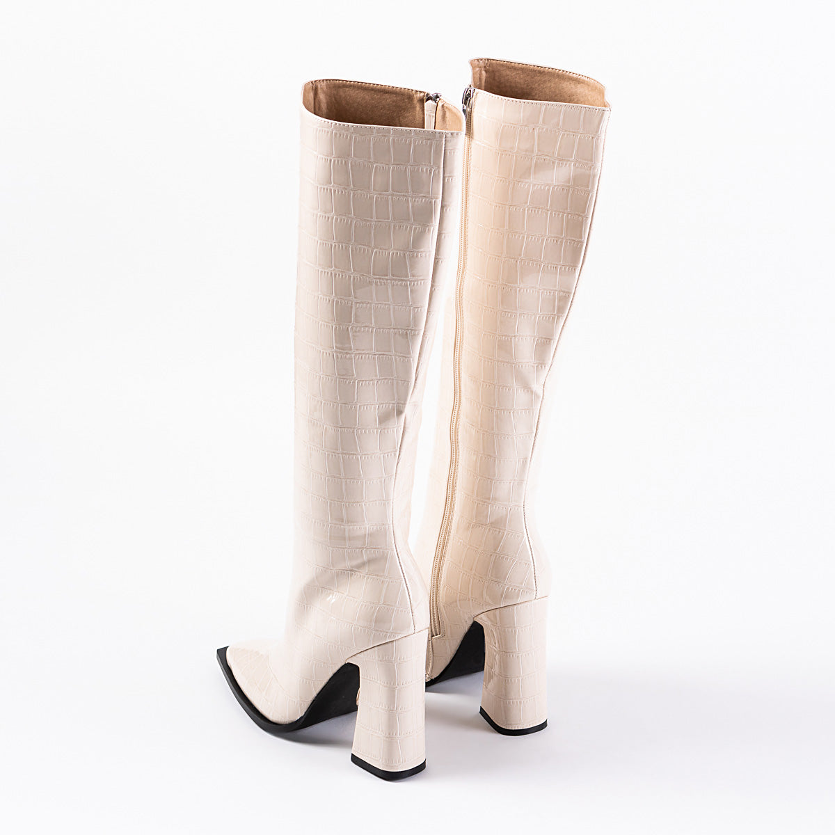 RAID Sphere Long Boot in Nude Croc