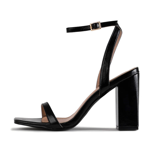 RAID Sabina Block Heeled Sandal in Black