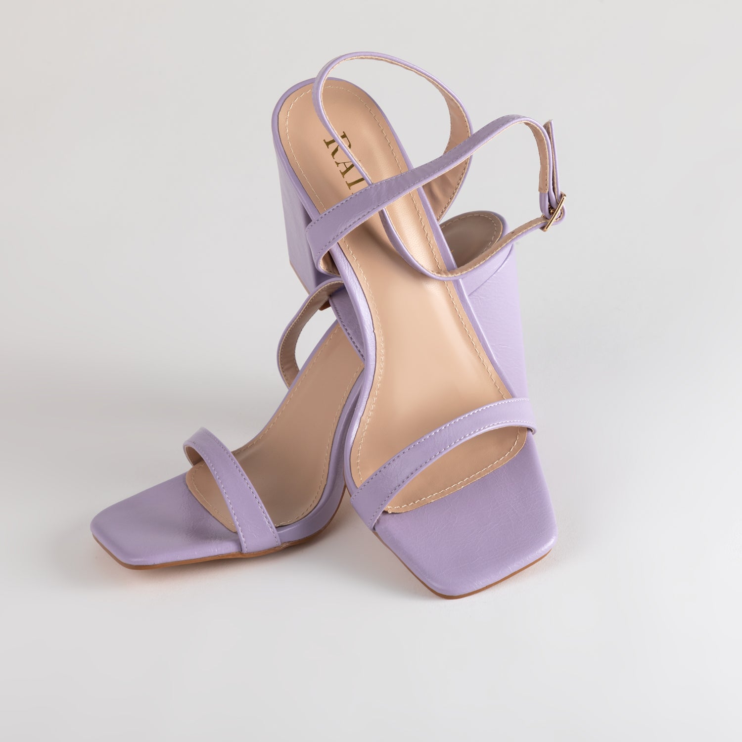 RAID Sabina Block Heeled Sandal in Lilac