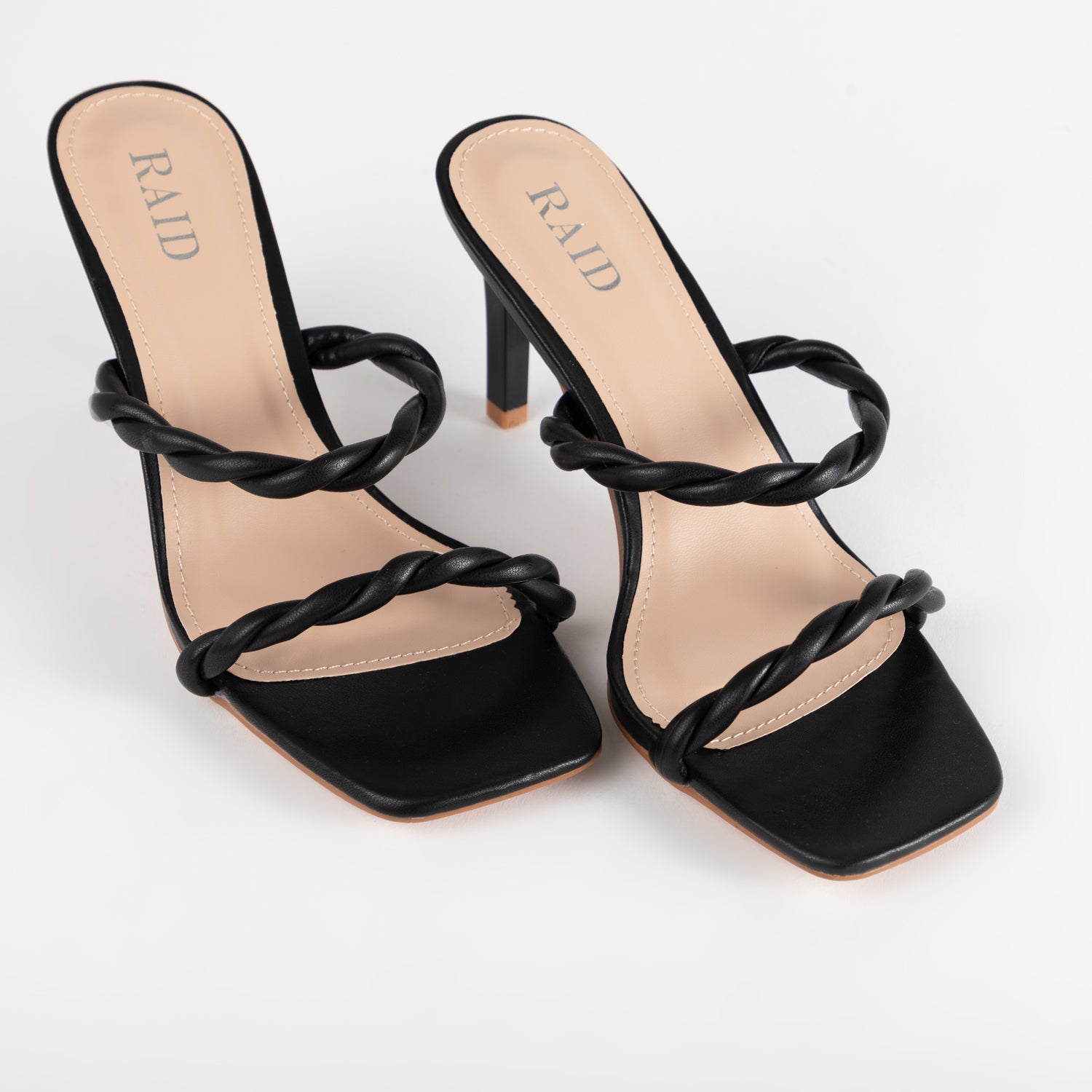 RAID Sameera Heeled Mule in Black