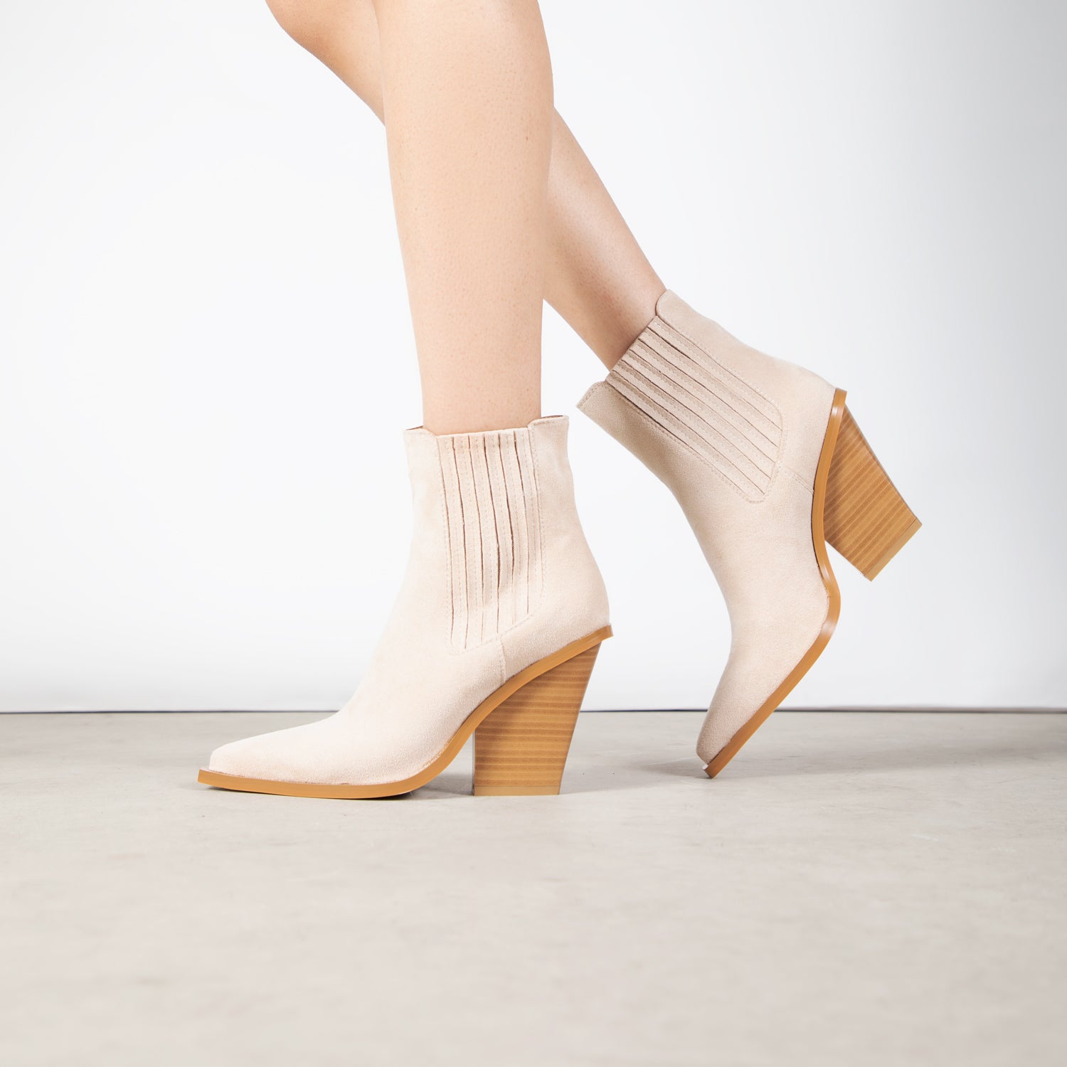 RAID Scorpio Ankle Boot in Nude