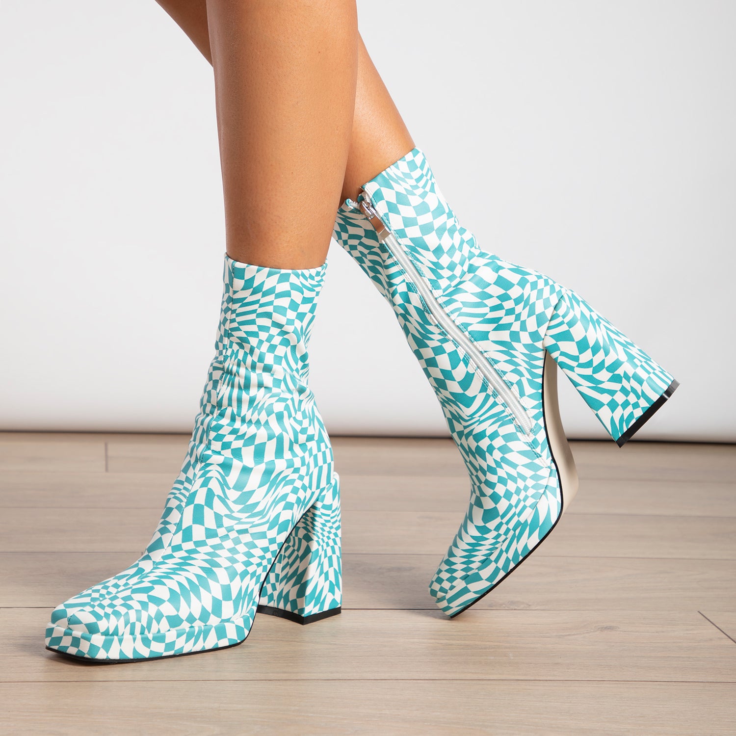 RAID Silonna Ankle Boot in Blue Multi