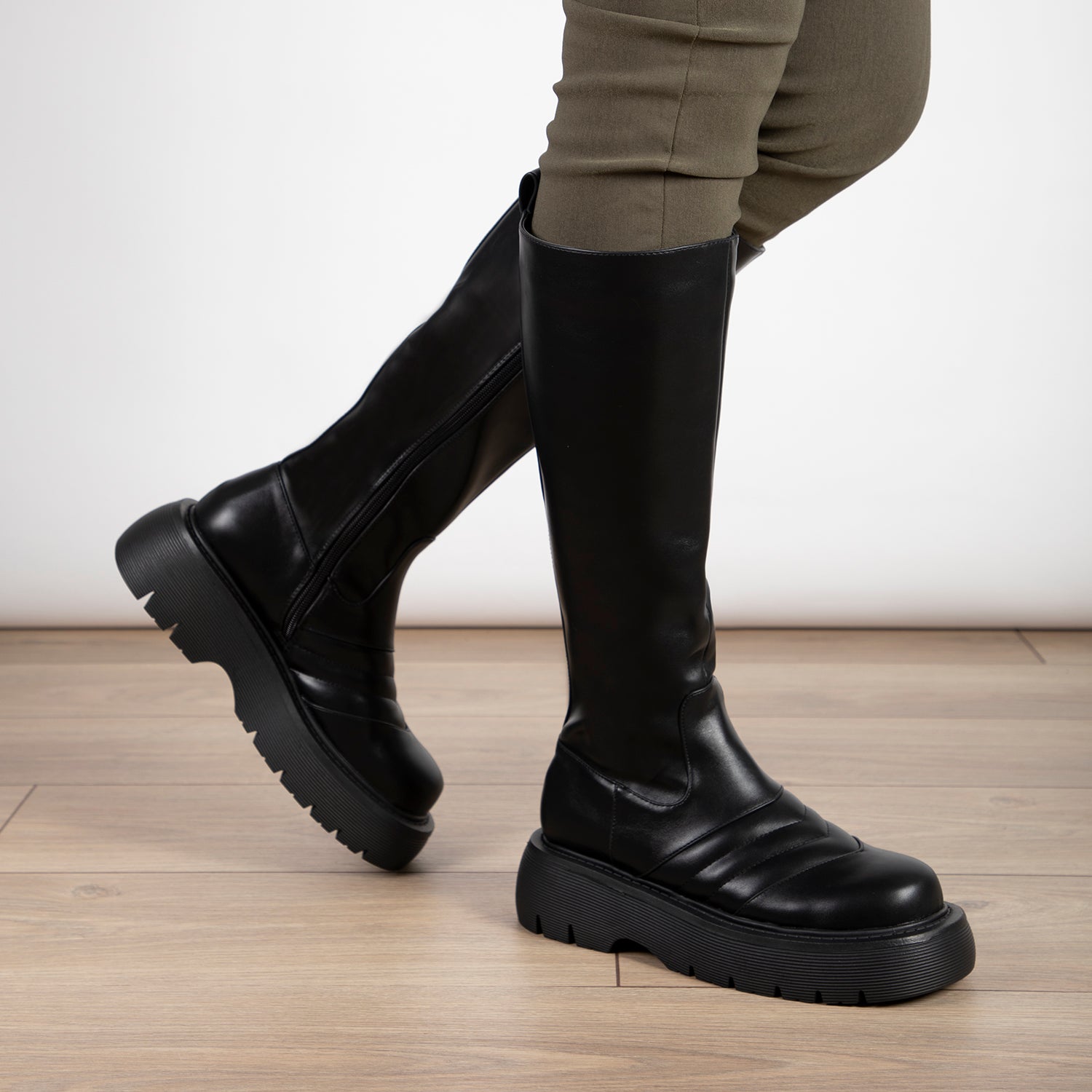 RAID Sylvie Chunky Long Boot in Black