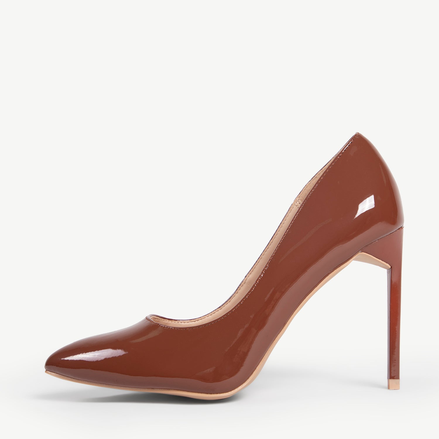 RAID Antix Wide Fit Court Heel in Brown