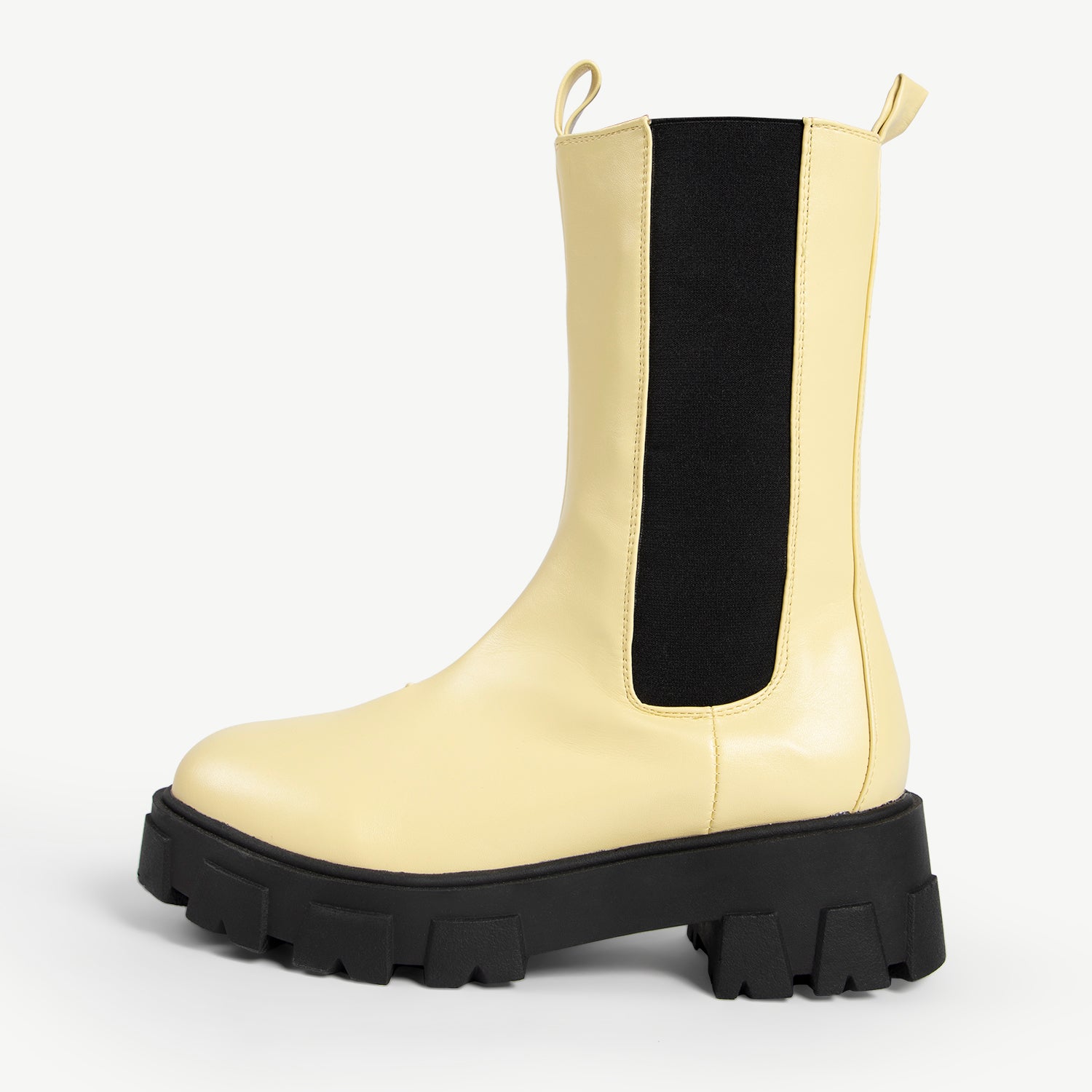 RAID Ellery Wide Fit Chunky Boot in Butter Yellow