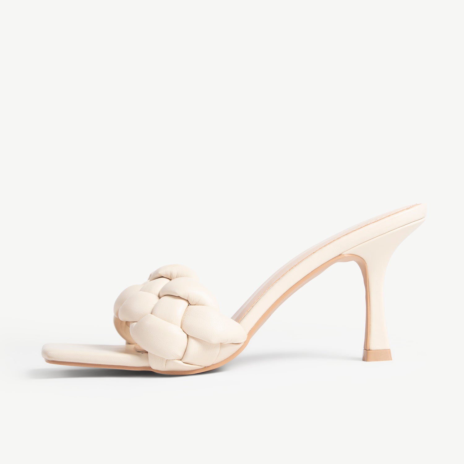 RAID Sandra Wide Fit Padded Mule in Off White