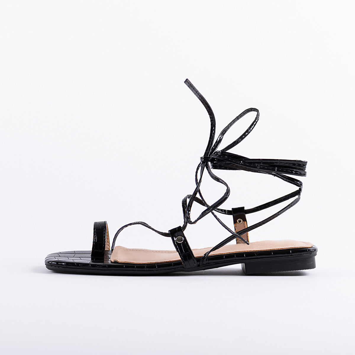 RAID Adaze Lace up Sandal in Black