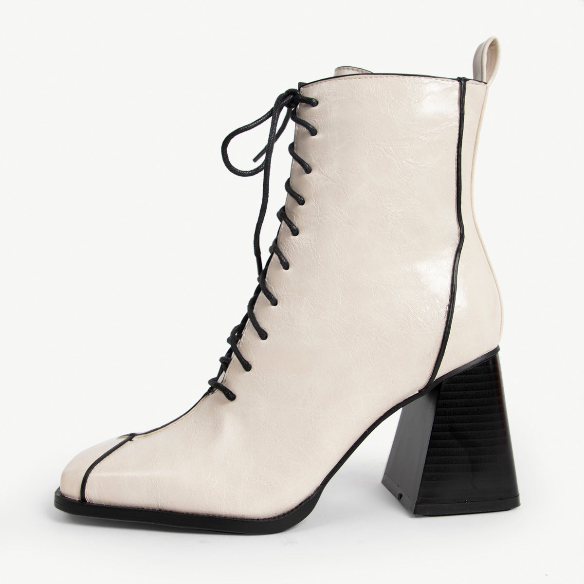 RAID Addict Lace-Up Ankle Boot in White