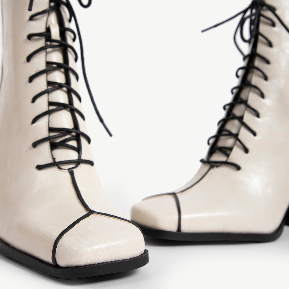 RAID Addict Lace-Up Ankle Boot in White