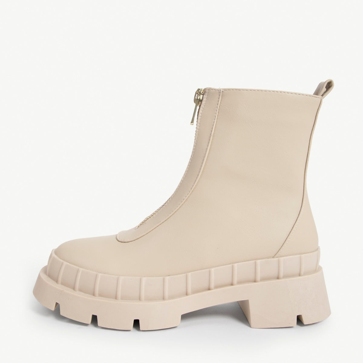 RAID Annya Chunky Ankle Boot in Ecru