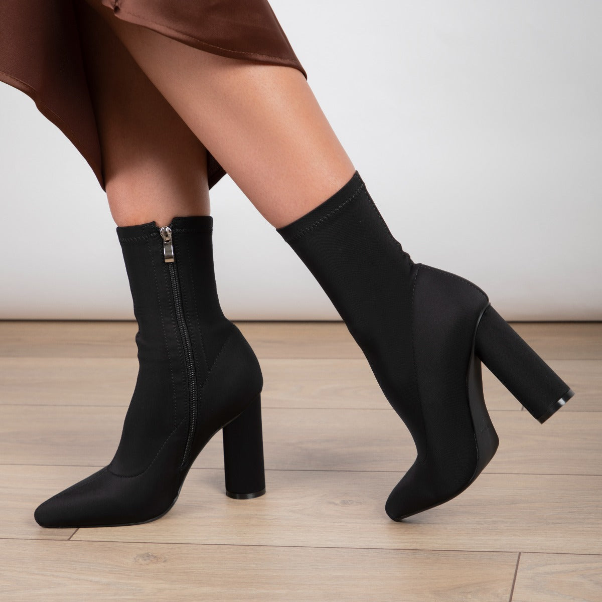 RAID Aranza Block Heeled Boot in Black
