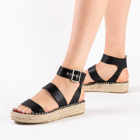 RAID Bellini Chunky Espadrille in Black