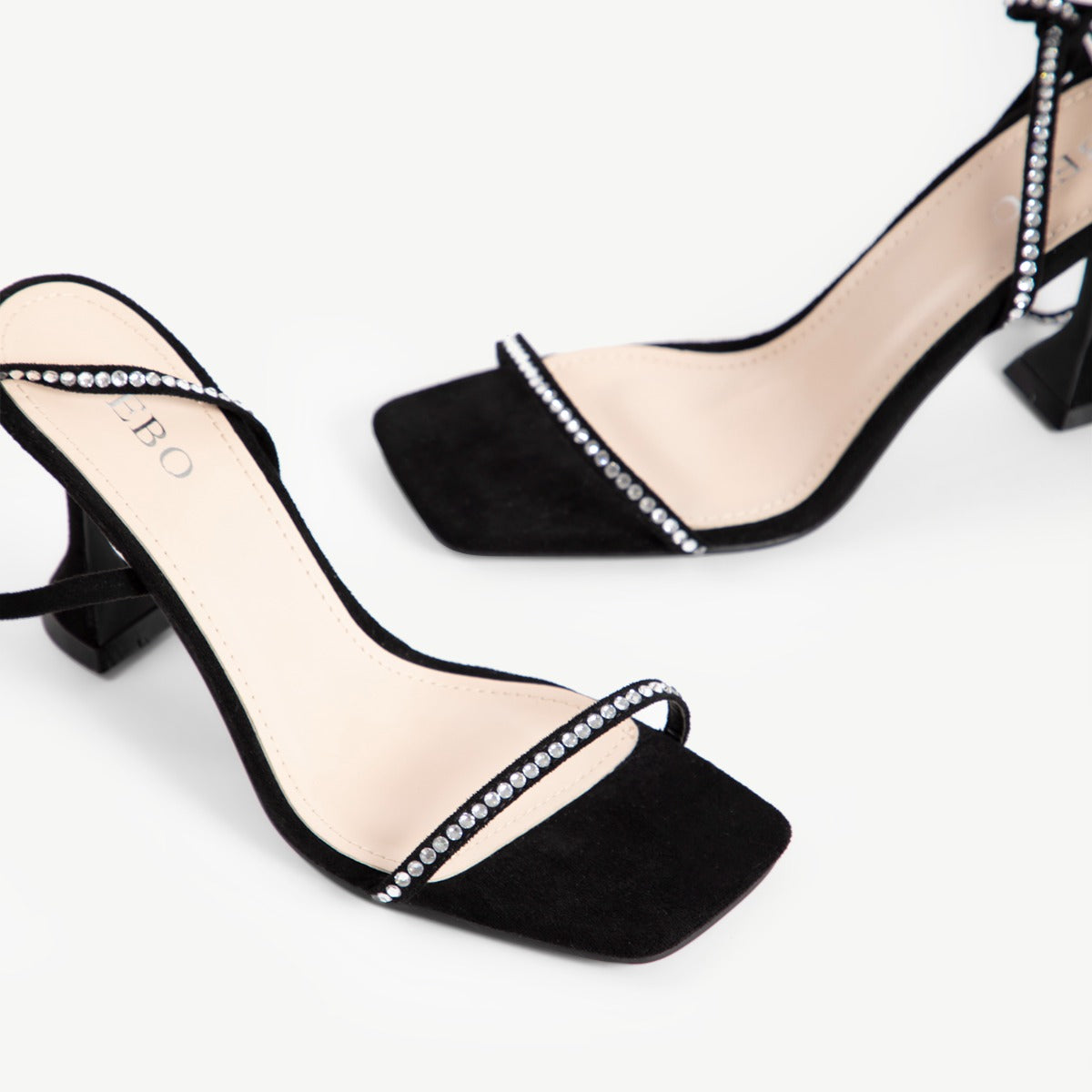 BEBO Betty Lace Up Heel in Black