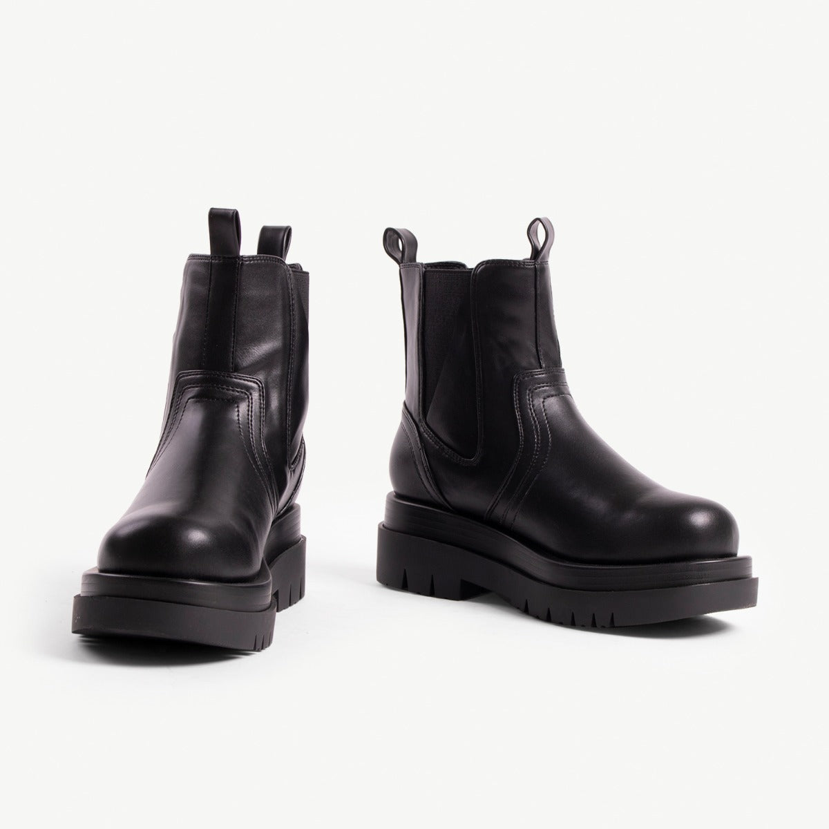 RAID Brazen Chunky Ankle Boot in Black