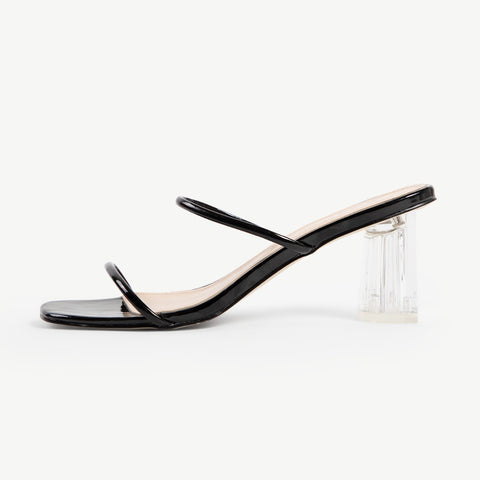 BEBO Breeze Heeled Mule in Black