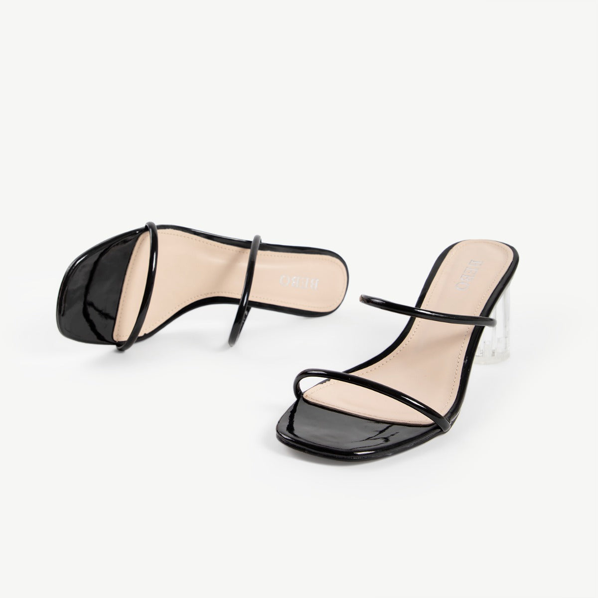 BEBO Breeze Heeled Mule in Black