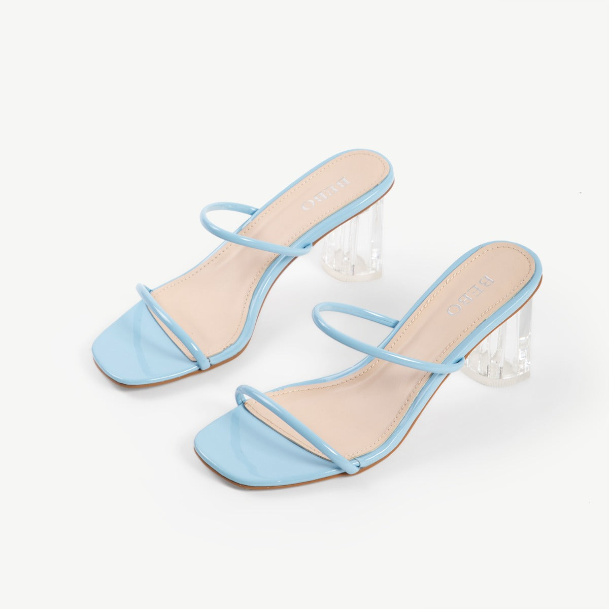 BEBO Breeze Heeled Mule in Blue