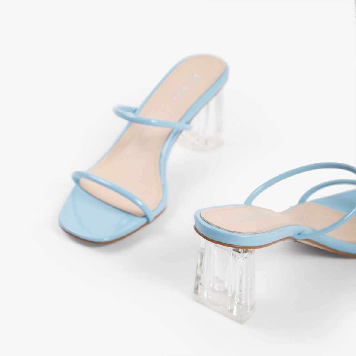 BEBO Breeze Heeled Mule in Blue