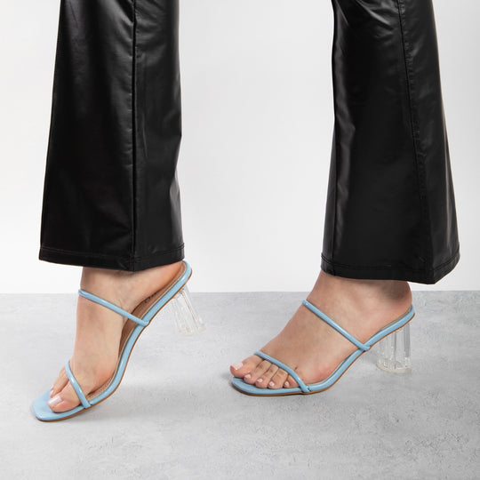 BEBO Breeze Heeled Mule in Blue