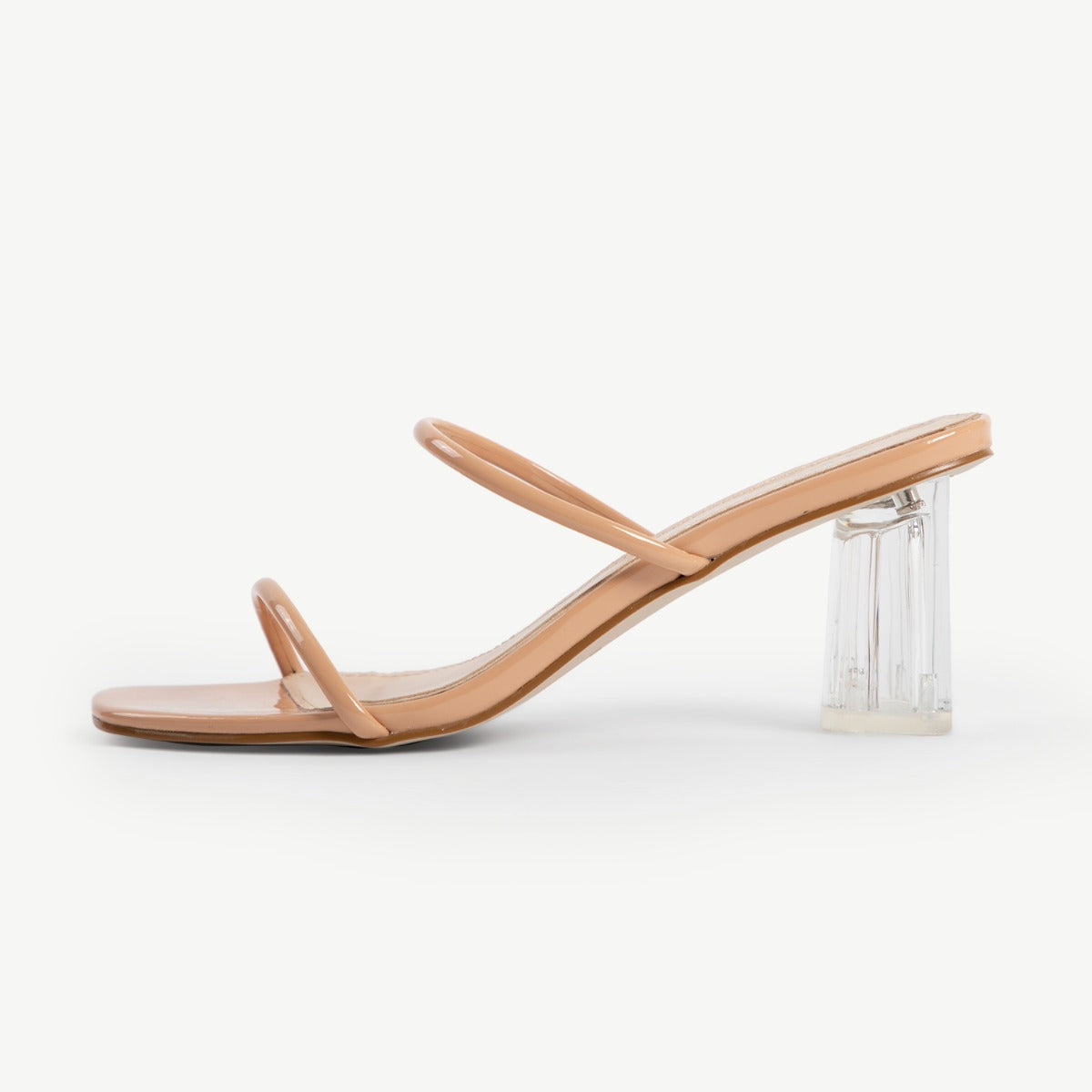 BEBO Breeze Heeled Mule in Nude