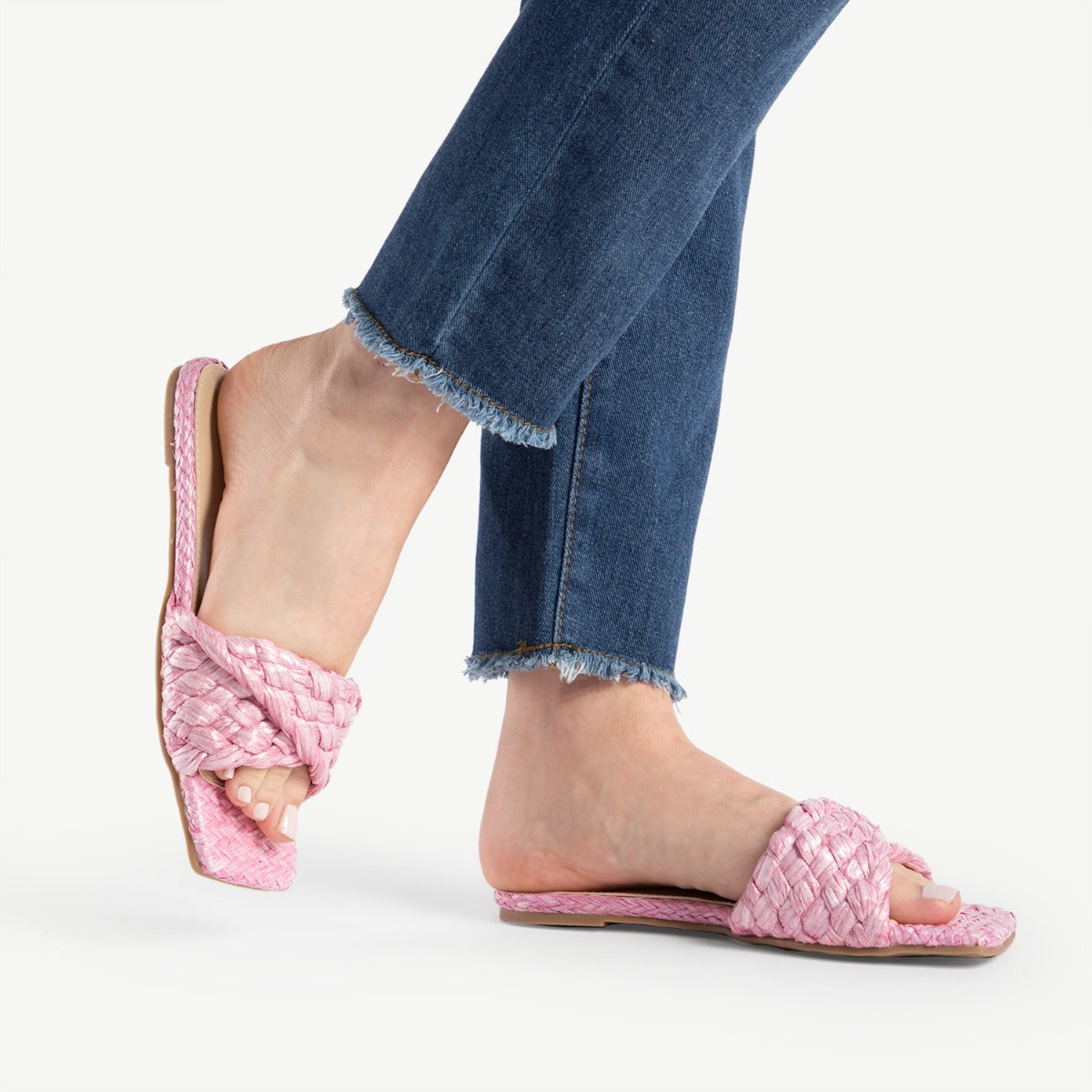 RAID Breezy Flat Mule in Pink