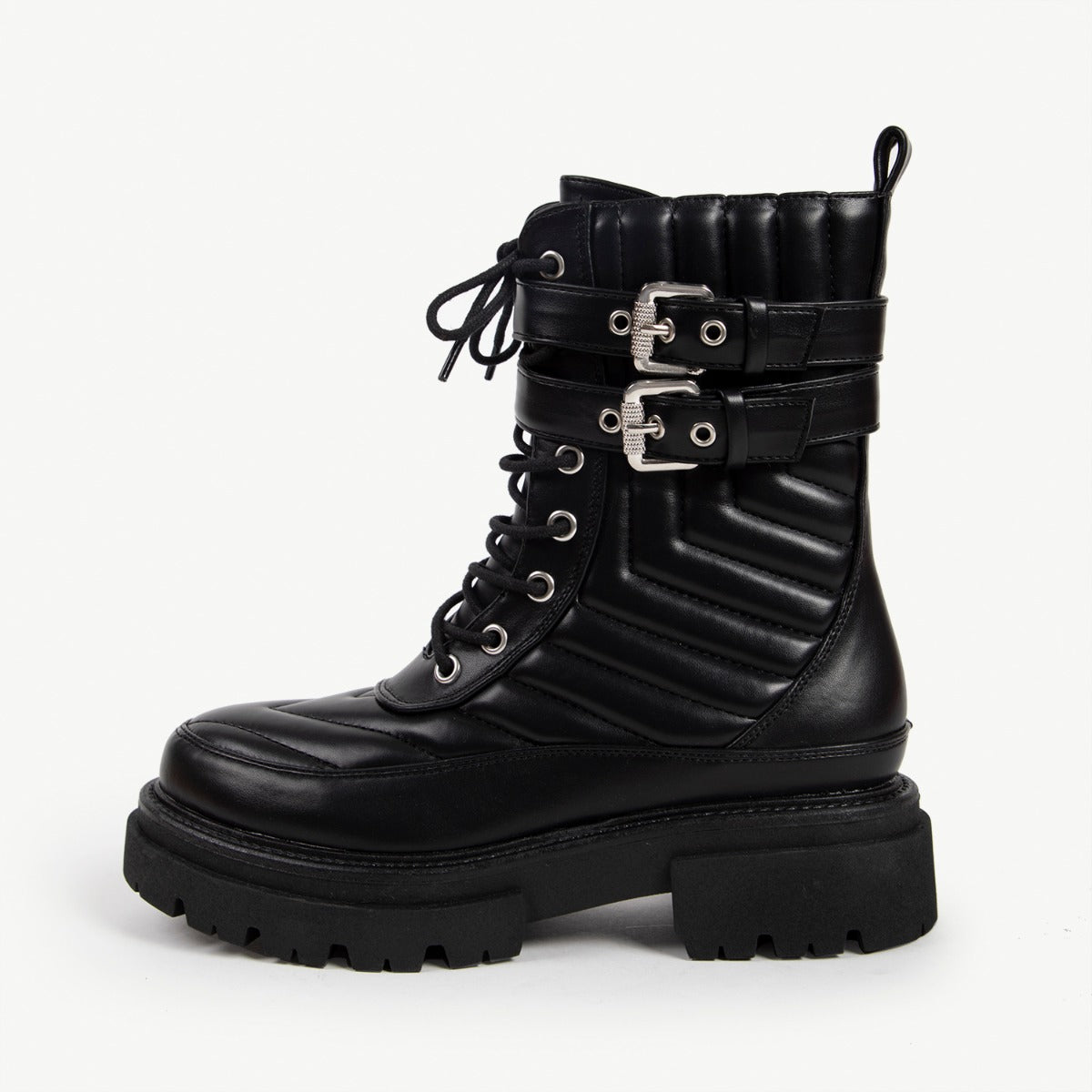 RAID Brianah Chunky Ankle Boot in Black