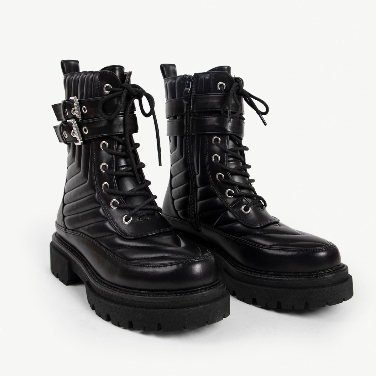 RAID Brianah Chunky Ankle Boot in Black