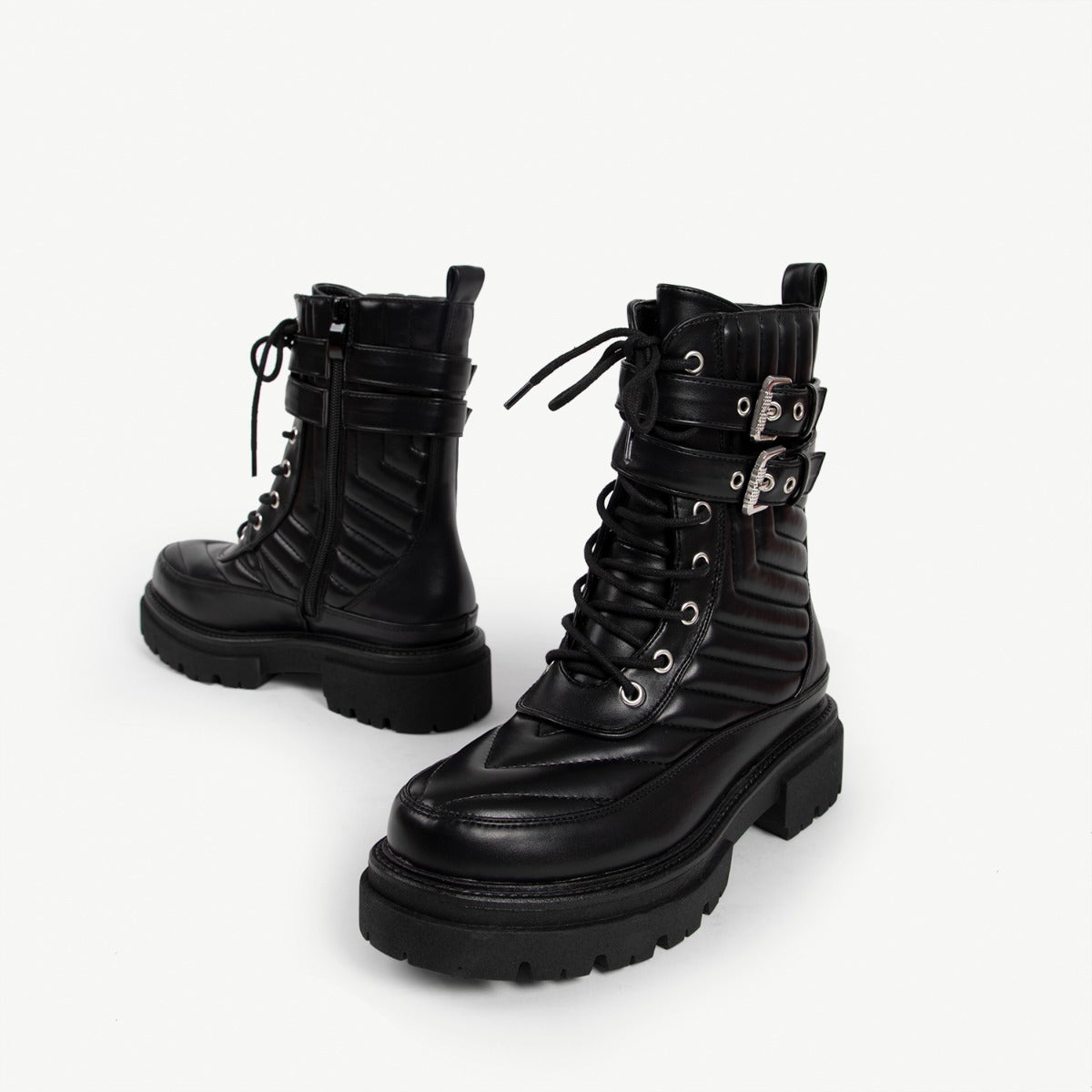 RAID Brianah Chunky Ankle Boot in Black