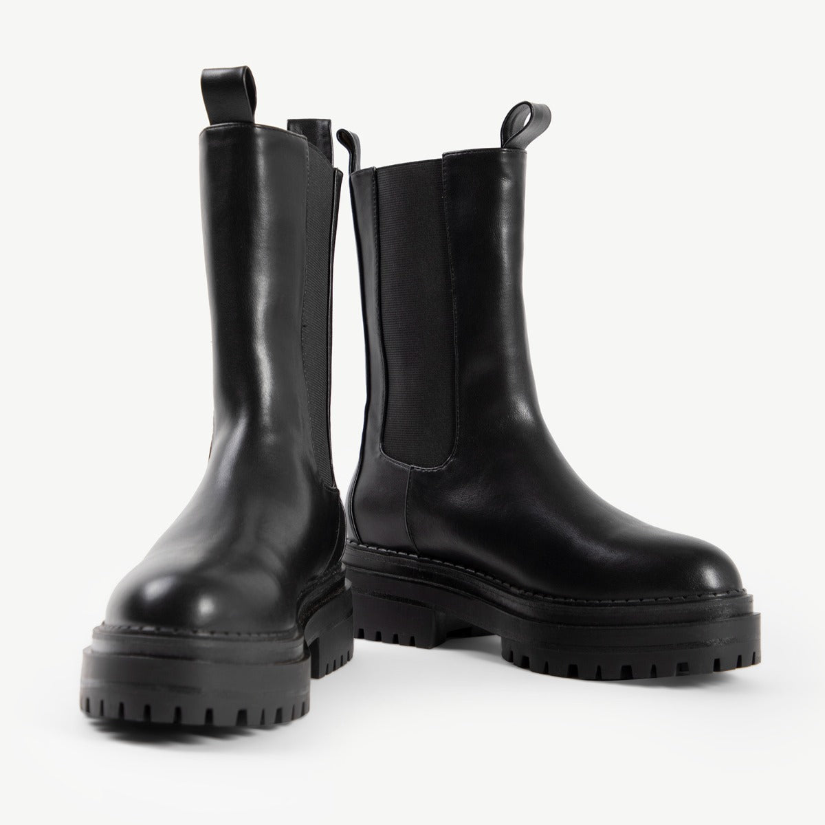 RAID Cherish Chunky Ankle Boot in Black