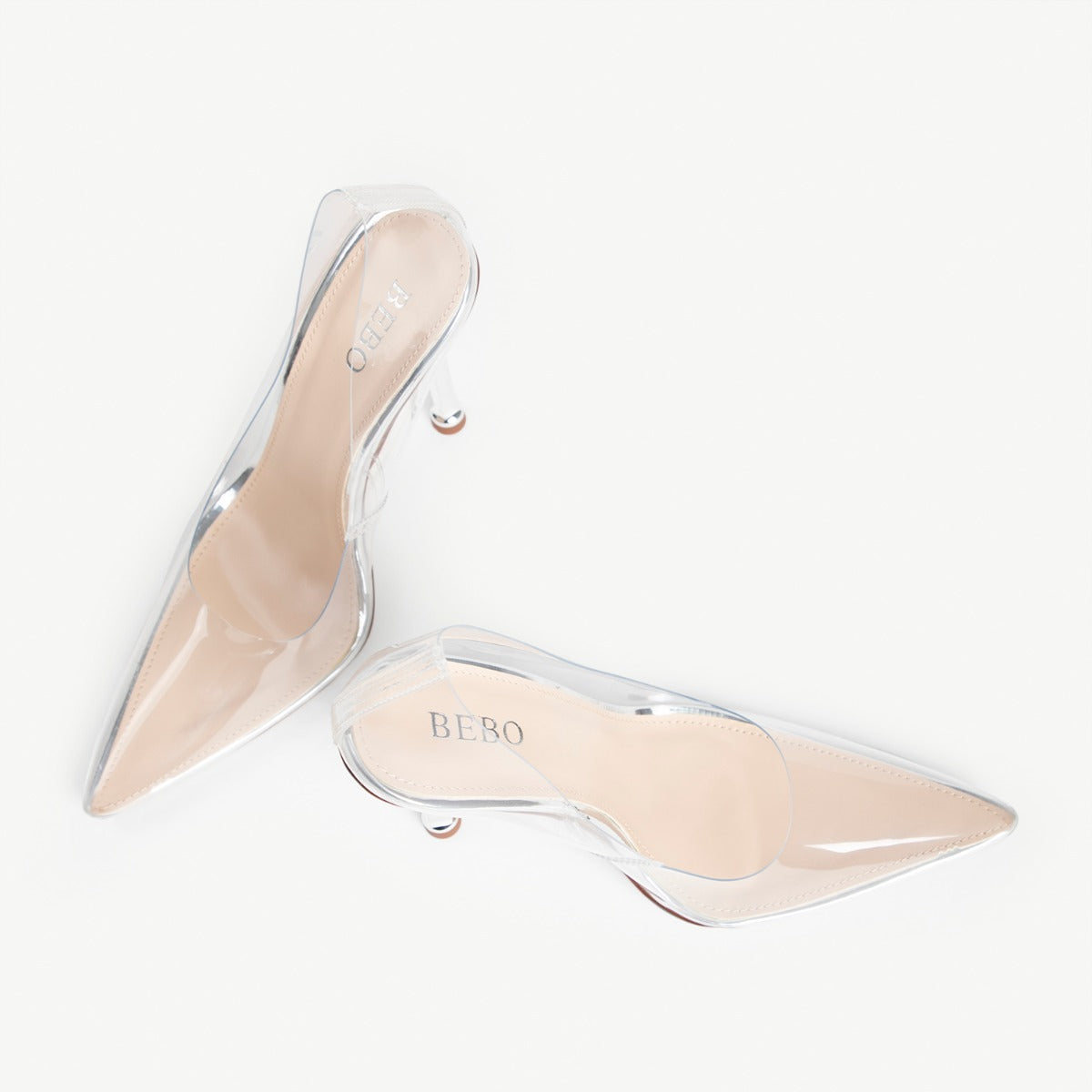 BEBO Flaura Stiletto Heel in Silver