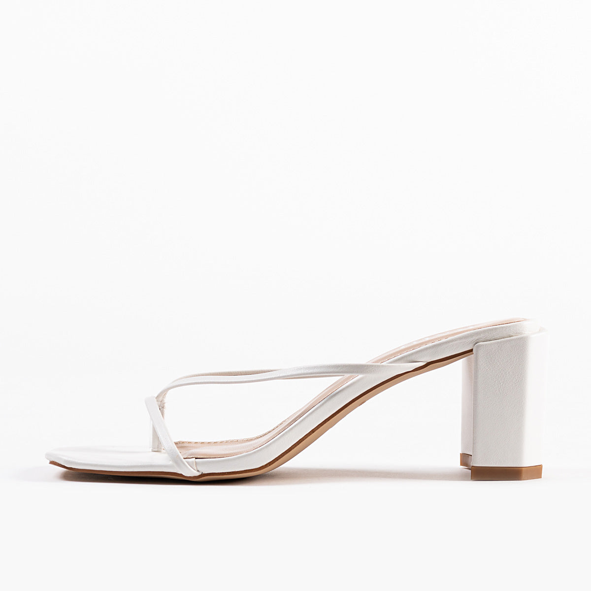 RAID Freddy Heeled Mule in White