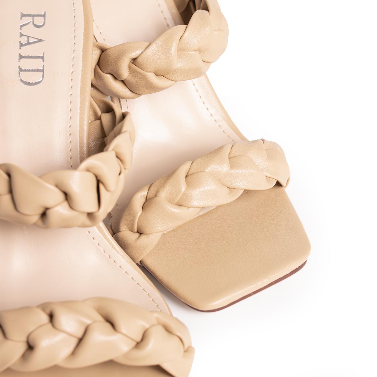 RAID Gemma Heeled Mule in Nude