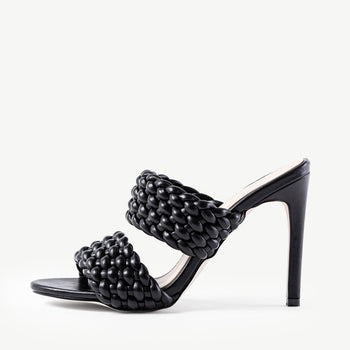 RAID Hazel Heeled Mule in Black