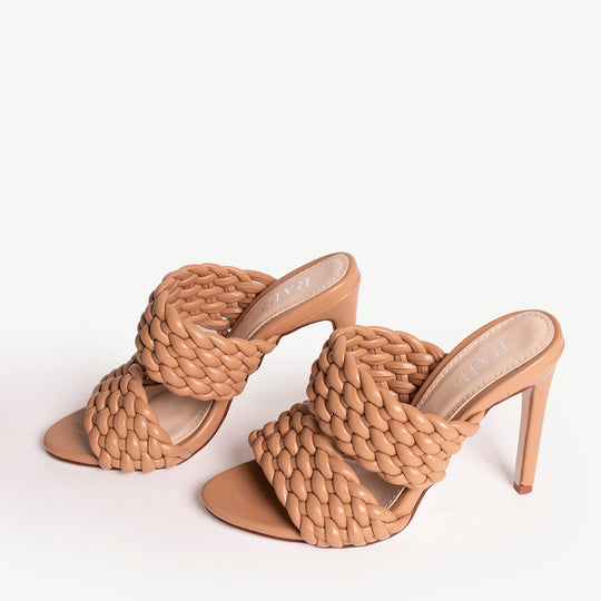 RAID Hazel Heeled Mule in Nude