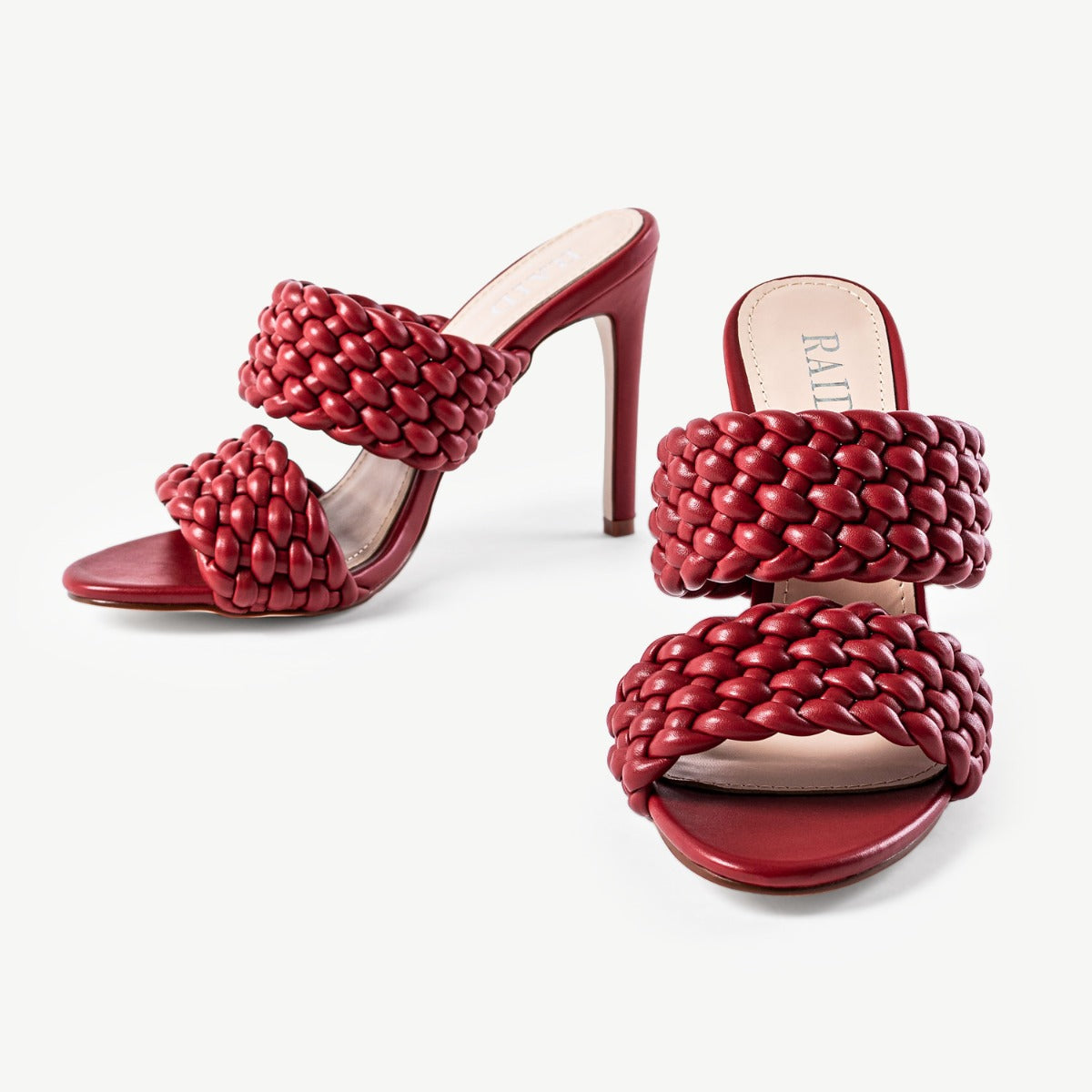 RAID Hazel Heeled Mule in Burgundy