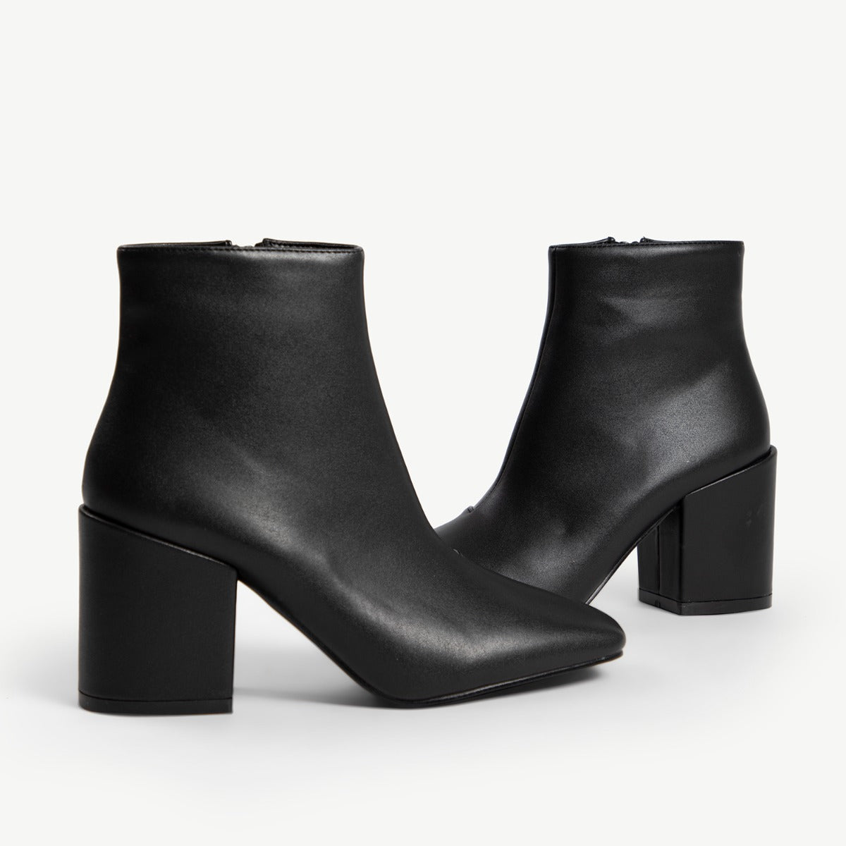 RAID Hollis Block Heeled Boot in Black