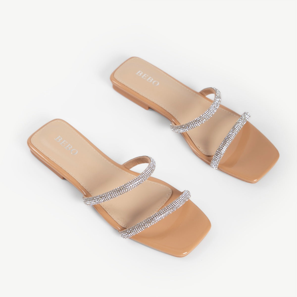 BEBO Honey Flat Mule in Nude