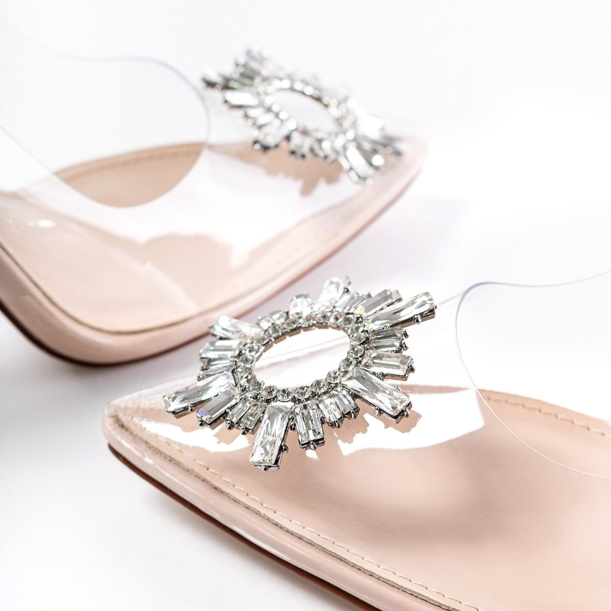 BEBO Caprice Perspex Heel in Nude
