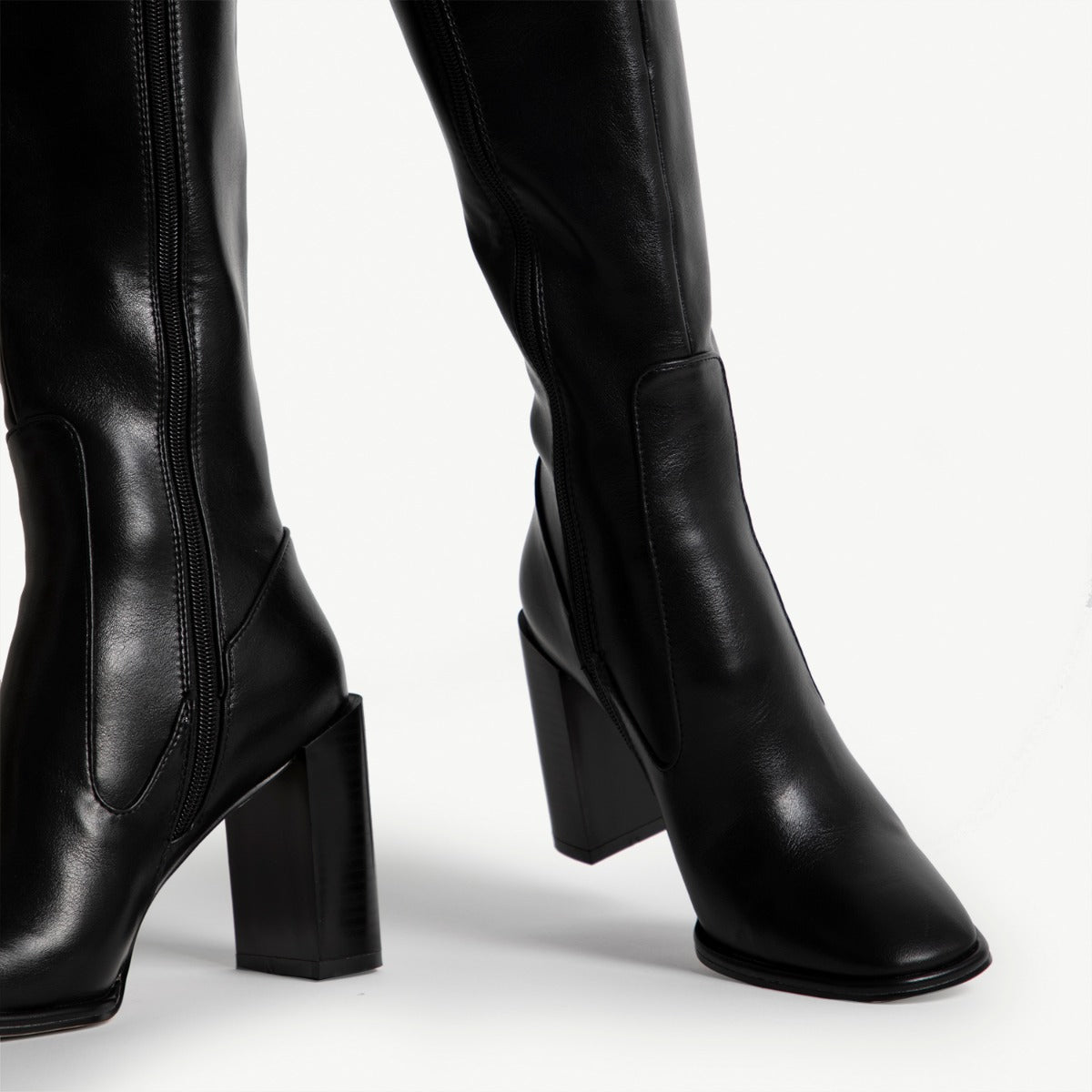 RAID Ivonne Block Heeled Boot in Black